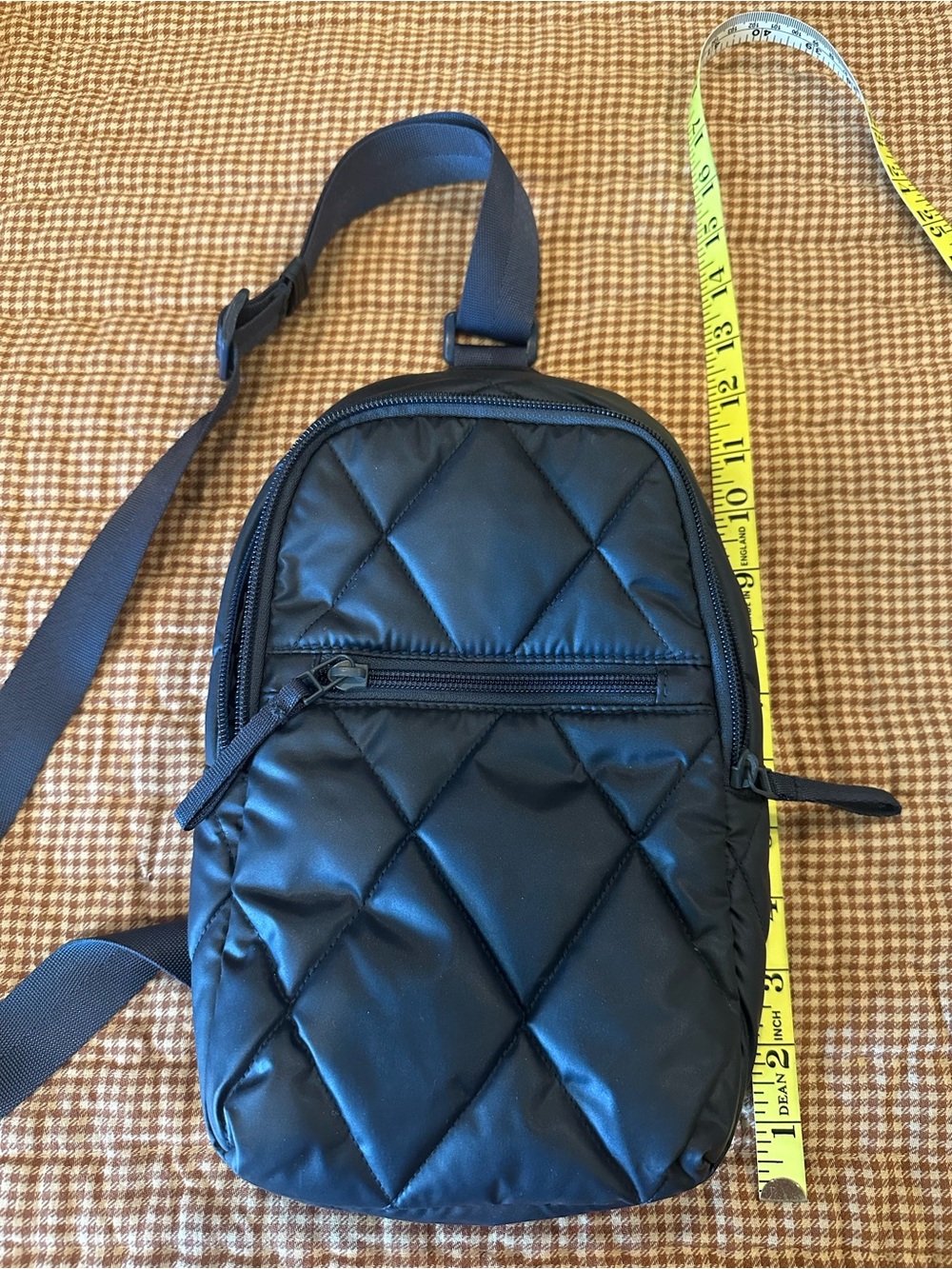 Vera Bradley Quilted Crossbody Sling Bag - Navy